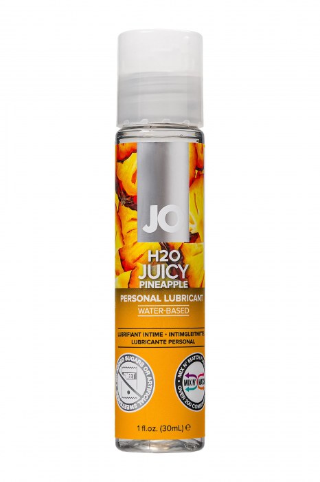 Смазка с ароматом ананаса JO Flavored Juicy Pineapple - 30 мл. - System JO - купить с доставкой в Грозном