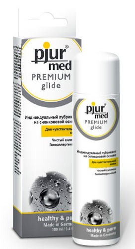 Гипоаллергенный силиконовый лубрикант pjur MED Premium glide - 100 мл. - Pjur - купить с доставкой в Грозном