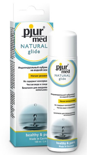 Нейтральный лубрикант на водной основе pjur MED Natural glide - 100 мл. - Pjur - купить с доставкой в Грозном