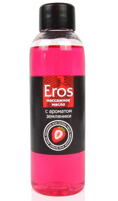 Массажное масло Eros fantasy с ароматом земляники - 75 мл. - Биоритм - купить с доставкой в Грозном