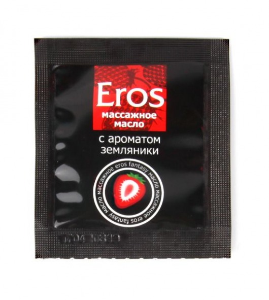 Пробник массажного масла с ароматом земляники Eros fantasy - 4 гр. - Биоритм - купить с доставкой в Грозном