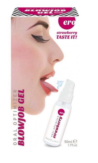 Увлажняющий гель для орального секса с ароматом клубники - 50 мл. - Ero - купить с доставкой в Грозном