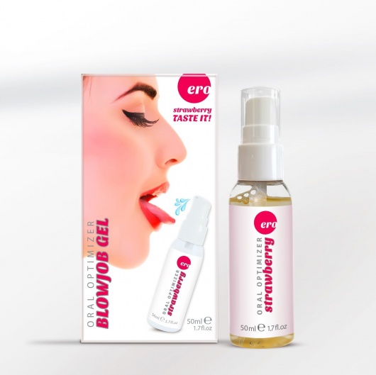 Увлажняющий гель для орального секса с ароматом клубники - 50 мл. - Ero - купить с доставкой в Грозном