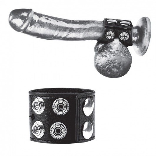 Ремень на член и мошонку 1.5  Cock Ring With Ball Strap - BlueLine - купить с доставкой в Грозном