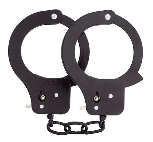 Чёрные наручники из листового металла BONDX METAL CUFFS BLACK - Dream Toys - купить с доставкой в Грозном