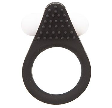 Чёрное эрекционное кольцо LIT-UP SILICONE STIMU RING 1 BLACK - Dream Toys - в Грозном купить с доставкой