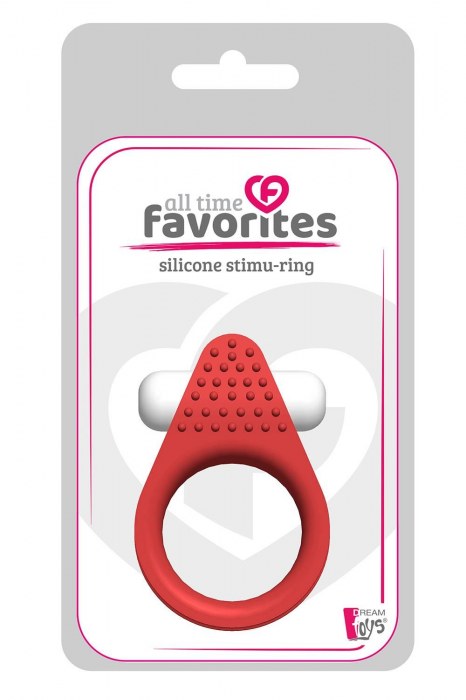 Красное эрекционное кольцо LIT-UP SILICONE STIMU RING 1 RED - Dream Toys - в Грозном купить с доставкой