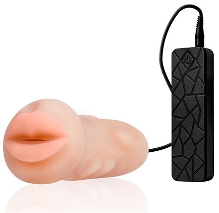 Мастурбатор-ротик с вибрацией REALSTUFF VIBRATING MASTURBATOR MOUTH - Dream Toys - в Грозном купить с доставкой