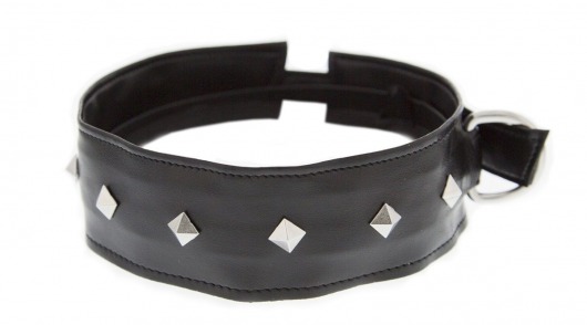 Полиуретановый ошейник с пуклями Collar with Studs - Blush Novelties - купить с доставкой в Грозном