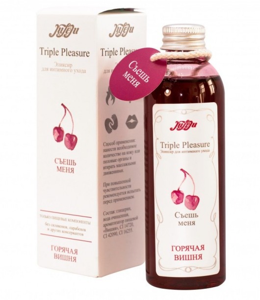 Эликсир Triple Pleasure  Горячая вишня  - 130 гр. - JULEJU - купить с доставкой в Грозном