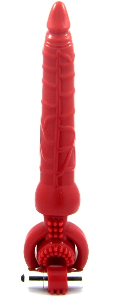 Красная вибронасадка с анальным стимулятором - ToyFa - в Грозном купить с доставкой