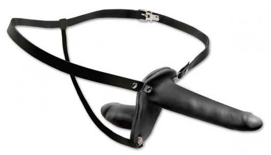 Женский страпон с вагинальной пробкой Double Penetrix Strap-on - 15 см. - Pipedream - купить с доставкой в Грозном