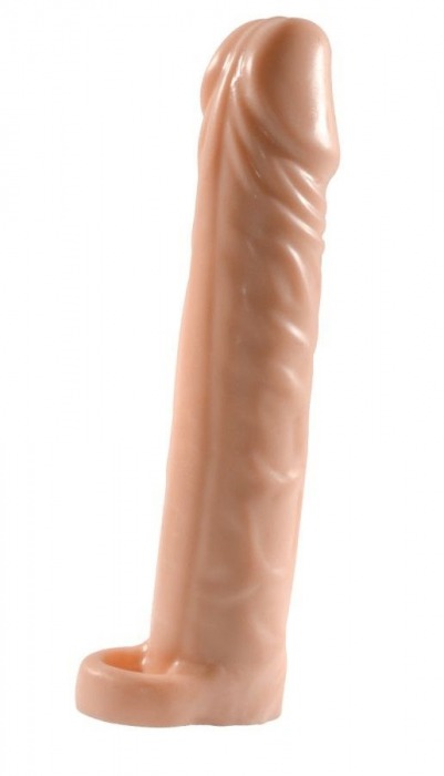 Телесная насадка-удлинитель Extension sleeve с подхватом - 17 см. - Sitabella - в Грозном купить с доставкой
