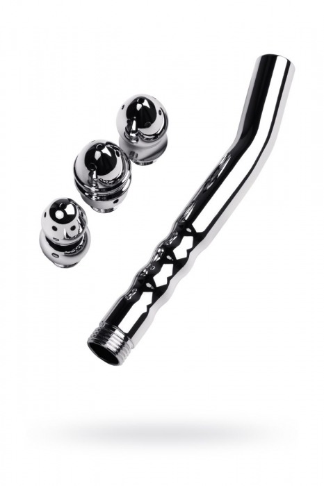 Металлический анальный душ с тремя насадками - ToyFa - купить с доставкой в Грозном