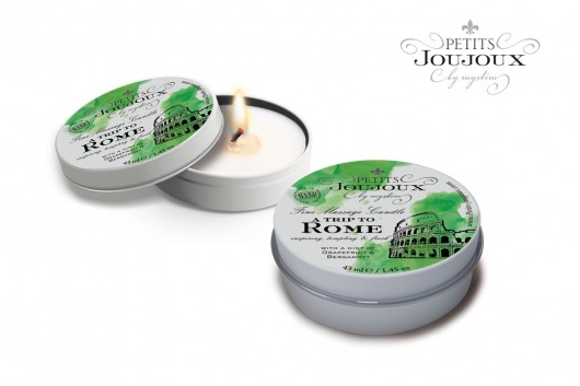 Массажная свеча Petits Joujoux Rome с ароматом грейпфрута и бергамота - 33 гр. - MyStim - купить с доставкой в Грозном