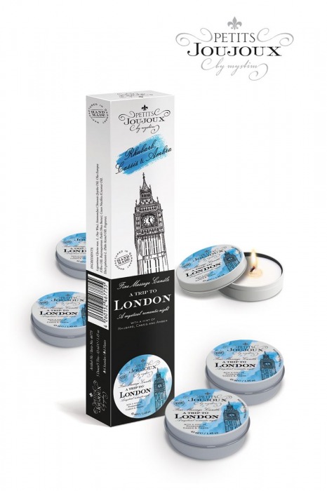 Набор из 5 свечей Petits Joujoux London с ароматом ревеня, амбры и чёрной смородины - MyStim - купить с доставкой в Грозном