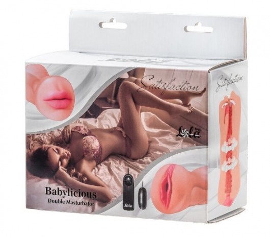 Двусторонний мастурбатор с вибропулей Satisfaction Babylicious - Lola Games - в Грозном купить с доставкой