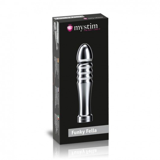 Ребристый фаллоимитатор для электростимуляции Funky Fella Rill Dildo - 13 см. - MyStim - купить с доставкой в Грозном