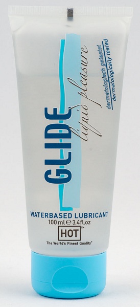 Интимная смазка на водной основе Glide - 100 мл. - HOT - купить с доставкой в Грозном