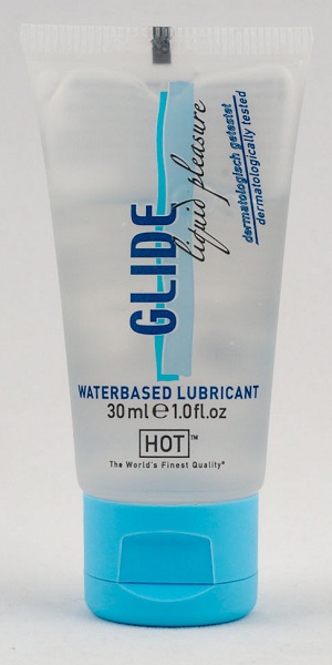 Интимная смазка на водной основе Glide - 30 мл. - HOT - купить с доставкой в Грозном
