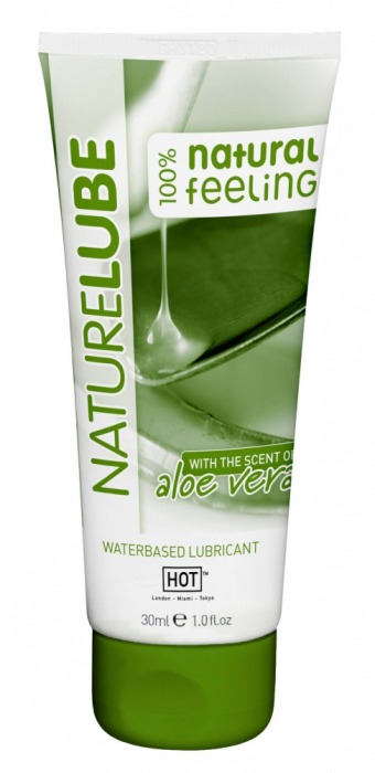 Смазка на водной основе с алоэ вера Nature Lube - 30 мл. - HOT - купить с доставкой в Грозном