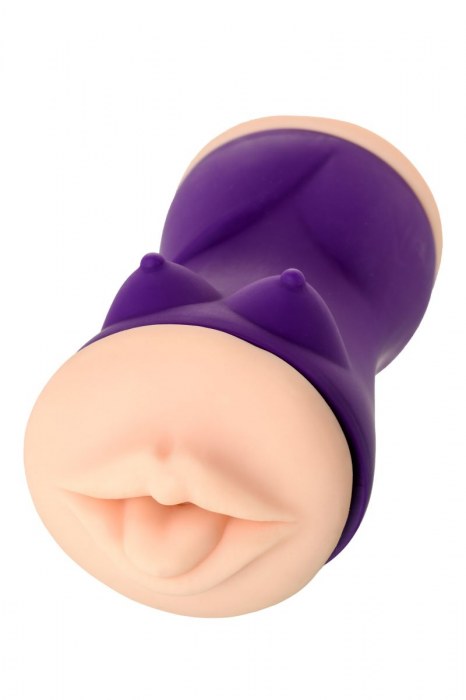 Двухсторонний мастурбатор JOS YARA в фиолетовой колбе - JOS - в Грозном купить с доставкой