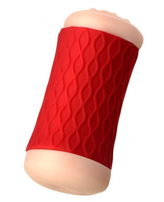 Двухсторонний мастурбатор JOS  NADIN в красном цилиндре - JOS - в Грозном купить с доставкой