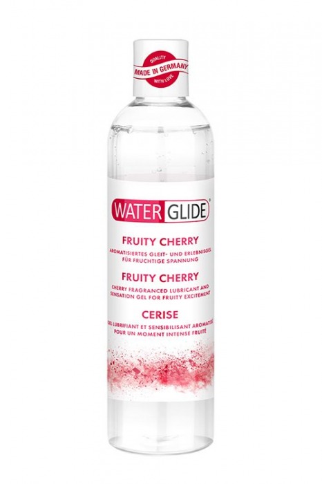 Лубрикант на водной основе с ароматом вишни FRUITY CHERRY - 300 мл. - Waterglide - купить с доставкой в Грозном