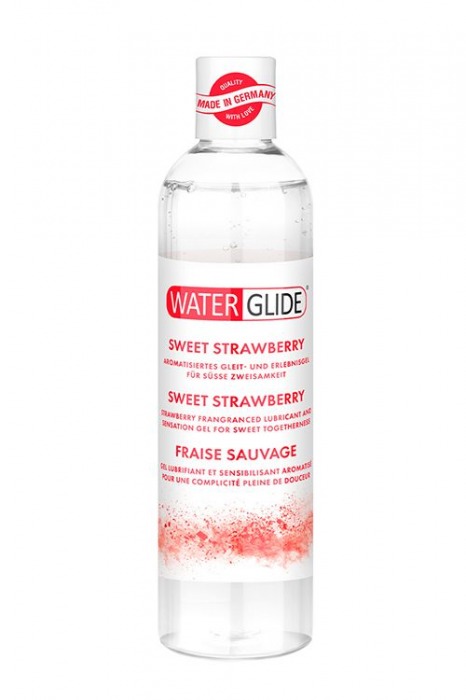 Лубрикант на водной основе с ароматом клубники SWEET STRAWBERRY - 300 мл. - Waterglide - купить с доставкой в Грозном
