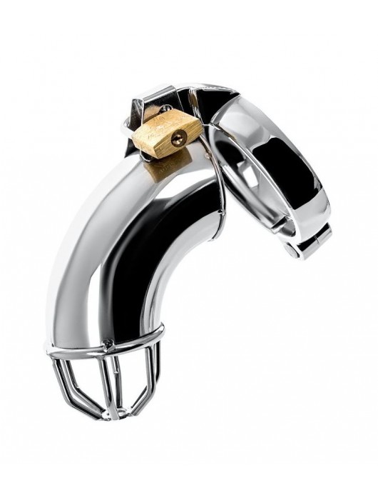 Серебристый мужской пояс верности TOYFA Metal - ToyFa - купить с доставкой в Грозном