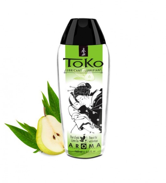 Интимный гель TOKO Pear   Exotic Green Tea с ароматом груши и зеленого чая - 165 мл. - Shunga - купить с доставкой в Грозном