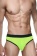Черно-лаймовые мужские трусы-тонги - La Blinque купить с доставкой