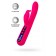 Ярко-розовый вибратор с клиторальной стимуляцией Rablock - 23,5 см. - ToyFa купить в Грозном с доставкой в Orgasmix.ru Ярко-розовый вибратор с клиторальной стимуляцией Rablock - 23,5 см. - ToyFa