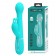 Мятный вибратор-кролик Dejon с ротацией бусин и возвратно-поступательными движениями - 22,6 см. - Baile купить в Грозном с доставкой в Orgasmix.ru Мятный вибратор-кролик Dejon с ротацией бусин и возвратно-поступательными движениями - 22,6 см. - Baile