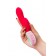 Красный вибратор с клиторальным отростком Petunia - 19 см. - ToyFa