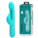Аквамариновый вибратор-кролик с функцией фингеринга Kampas - 23,2 см. - Baile купить в Грозном с доставкой в Orgasmix.ru Аквамариновый вибратор-кролик с функцией фингеринга Kampas - 23,2 см. - Baile
